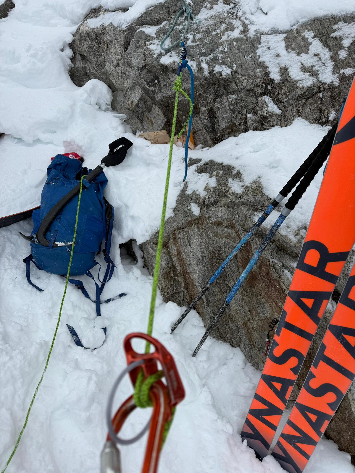 Stage ski de pente raide avec guide UIAGM Haute-Savoie
